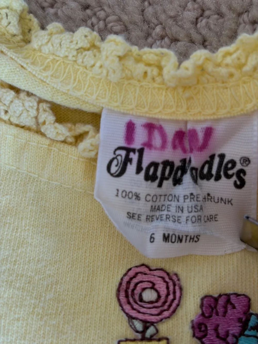 Flapdoodles cotton romper 6 months